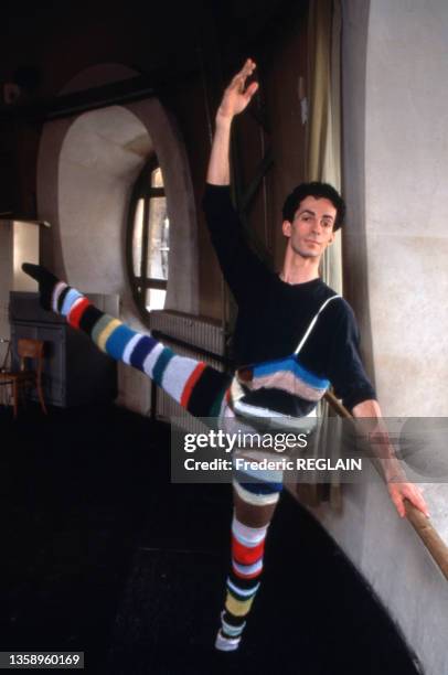 Portrait de José Carlos Martinez, le 4 juin 1997, à l'opéra de Paris.