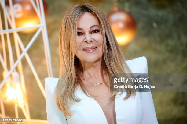 Ana Obregon attends to photocall of 'La Navidad Que Quieres' on December 14, 2021 in Madrid, Spain.