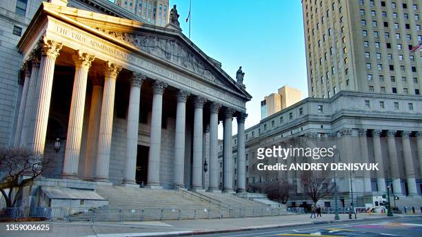 new york county supreme court. new york - palacio de la justicia fotografías e imágenes de stock