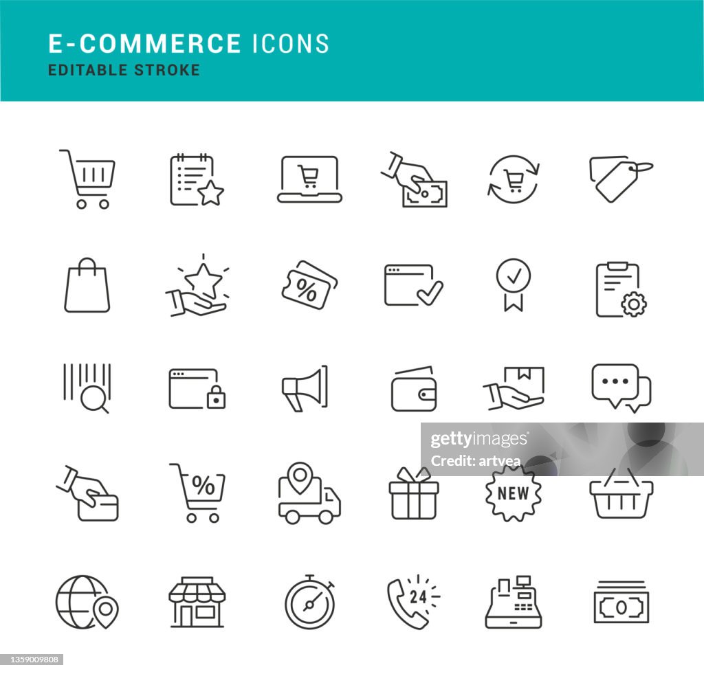 E-Commerce Line Icons