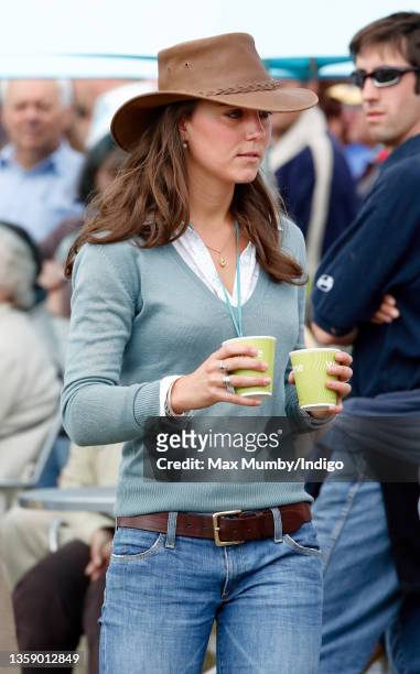 Kate Middleton attends the Festival of British Eventing at Gatcombe Park on August 6, 2005 in Stroud, England.