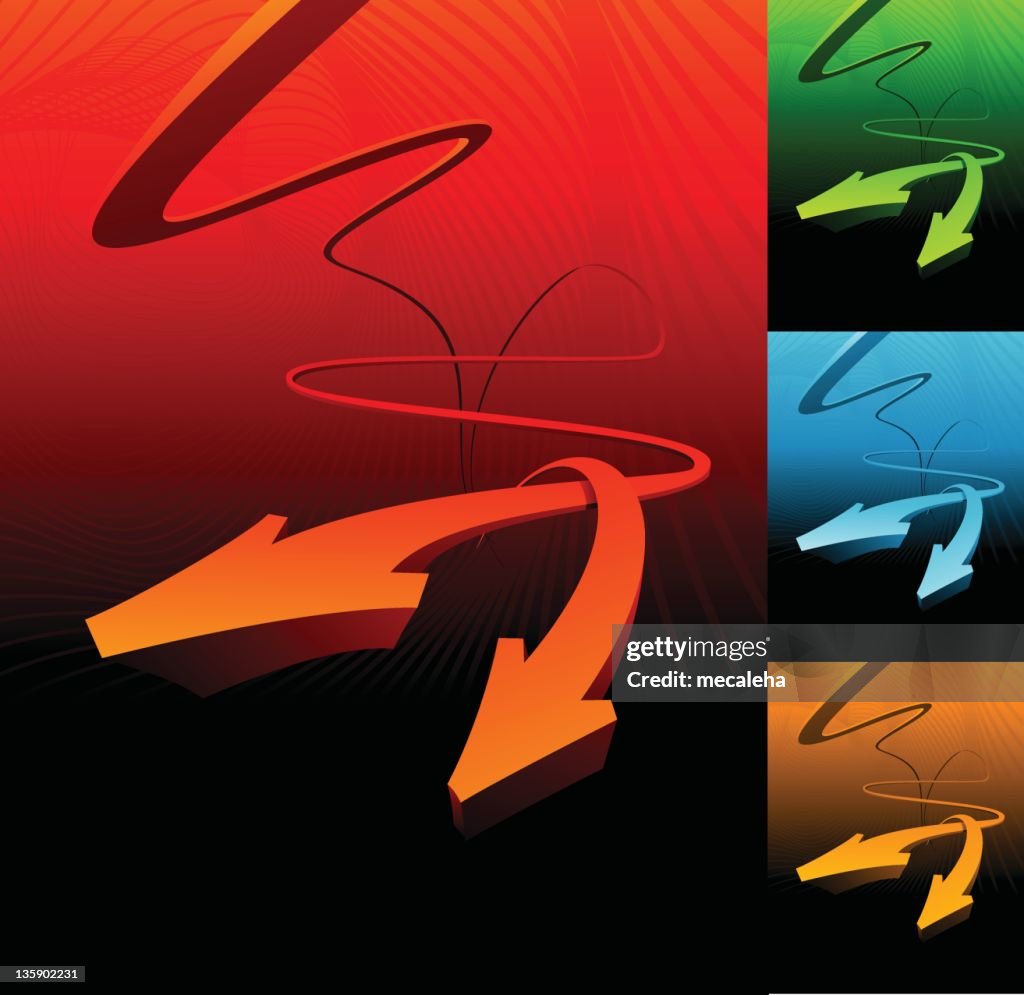 Stylized Arrows High-Res Vector Graphic - Getty Images