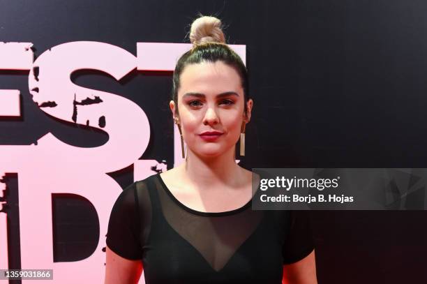 Spanish actress Cristina Abad attends "West Side Story" Madrid Premiere at Palacio de la Prensa on December 14, 2021 in Madrid, Spain.