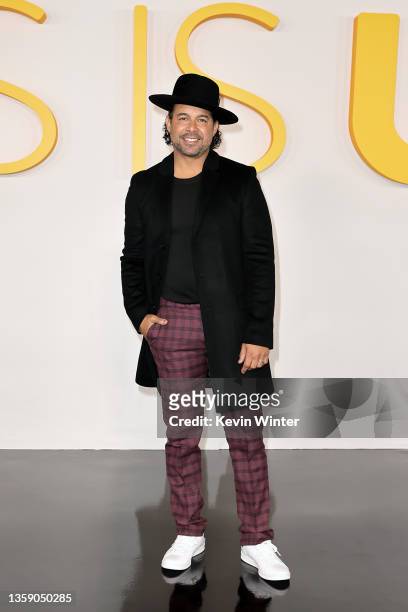 Jon Huertas attends NBC's "This Is Us" Season 6 red carpet at Paramount Pictures Studios on December 14, 2021 in Los Angeles, California.