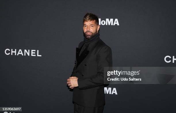 Ricky Martin attends The Museum of Modern Art Film Benefit Presented by CHANEL, A Tribute to Penélope Cruz at MOMA on December 14, 2021 in New York...