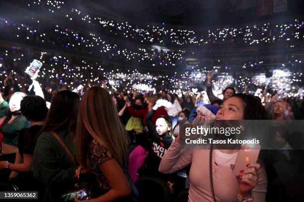 View of the crowd during iHeartRadio Hot 99.5's Jingle Ball 2021 Presented by Capital One at Capital One Arena on December 14, 2021 in Washington, DC.