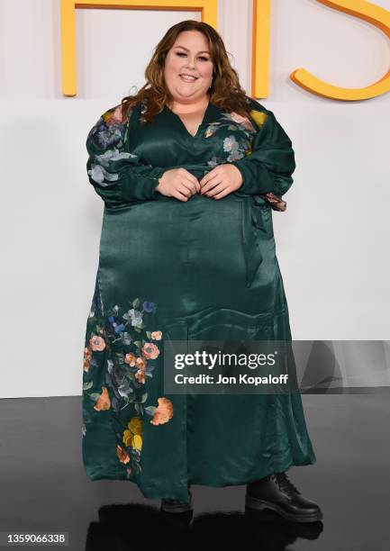 Chrissy Metz attends NBC's "This Is Us" Season 6 Red Carpet at Paramount Pictures Studios on December 14, 2021 in Los Angeles, California.