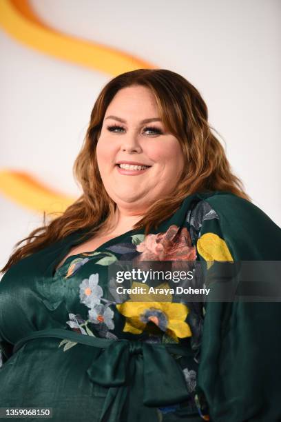 Chrissy Metz attends NBC's "This Is Us" Season 6 red carpet at Paramount Pictures Studios on December 14, 2021 in Los Angeles, California.