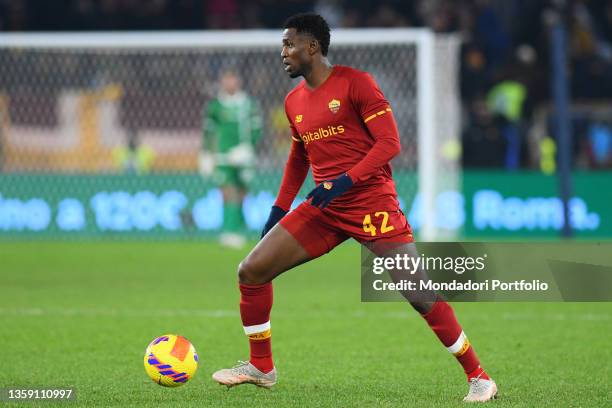 Roma player Amadou Diawara during the Roma-Spezia match at the stadio Olimpico. Rome , December 13th, 2021