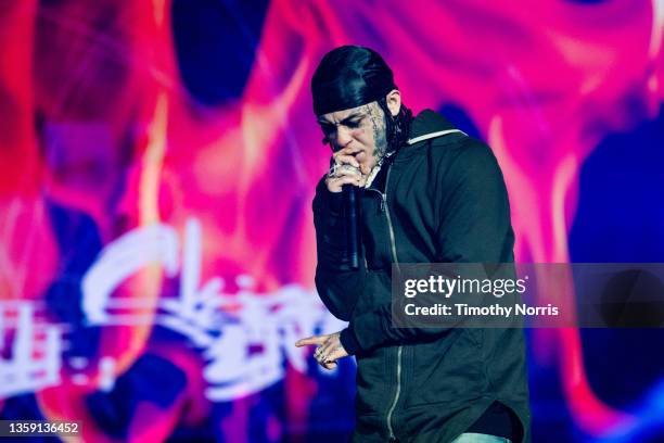 Lil Skies performs during Rolling Loud at NOS Events Center on December 12, 2021 in San Bernardino, California.