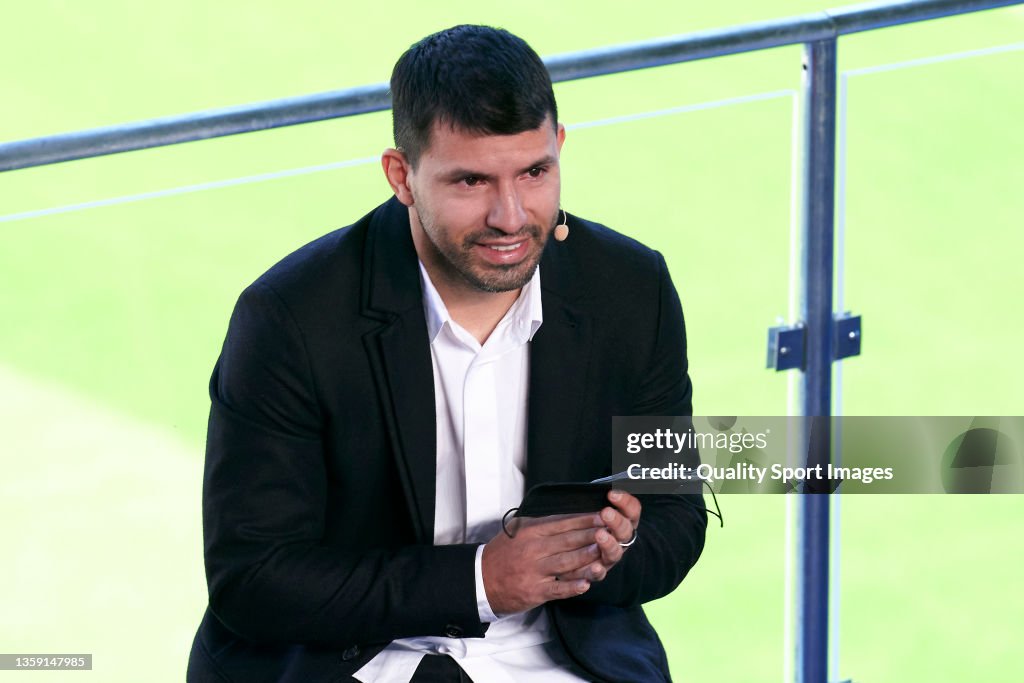 Sergio Aguero of Barcelona Press Conference