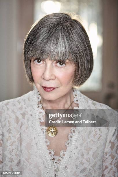 Author Anne Rice poses for a portrait on February 25, 2008 in Palm Desert, California.