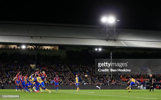 James Ward-Prowse of Southampton scores their sides first goal during the Premier League match between Crystal Palace and Southampton at Selhurst...