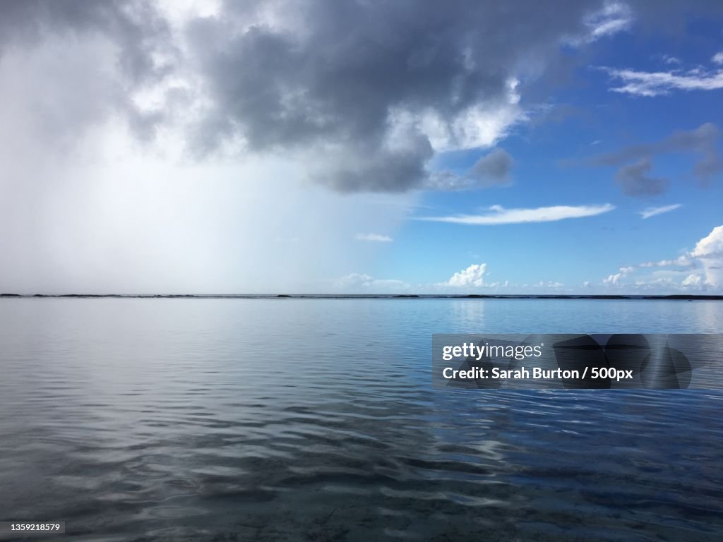 Two contrasting skies,Scenic view of sea against sky,Yona,Guam