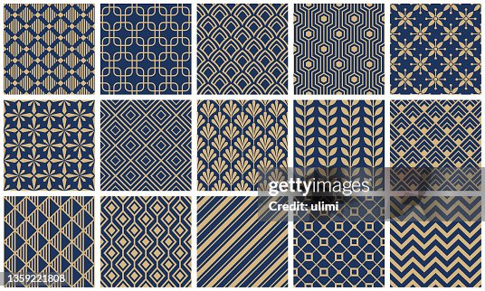 Seamless geometric patterns Seamless geometric patterns