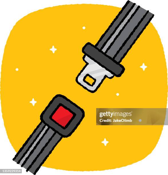 sicherheitsgurt doodle 7 - sicherheitsgurt stock-grafiken, -clipart, -cartoons und -symbole