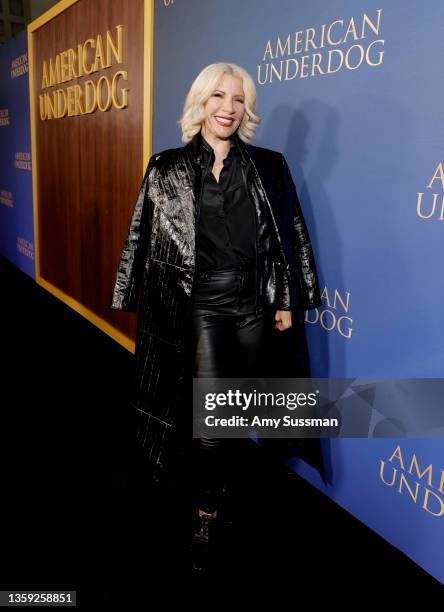 Rebecca Crews attends the Los Angeles premiere of Lionsgate's "American Underdog" at TCL Chinese Theatre on December 15, 2021 in Hollywood,...