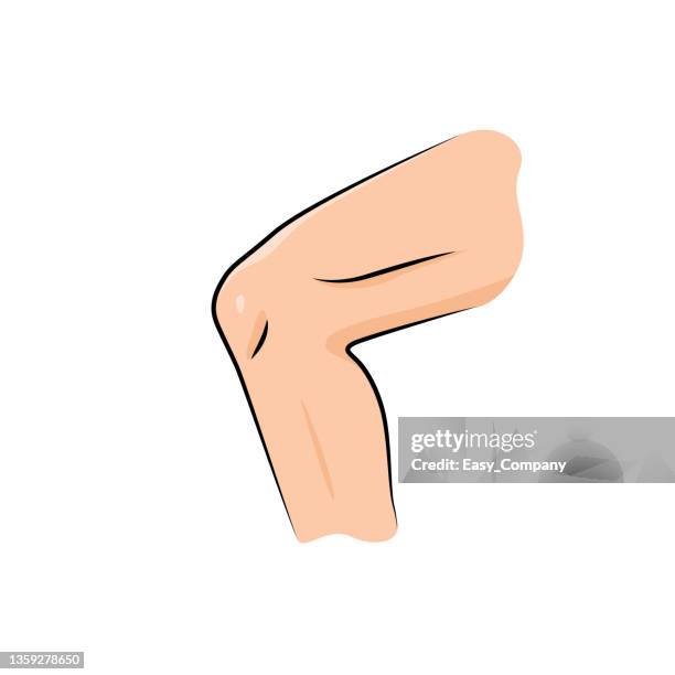farbige vektorillustration der kinderaktivität malbuchseiten mit bildern von orange kneel. - knee illustration cartoon stock-grafiken, -clipart, -cartoons und -symbole