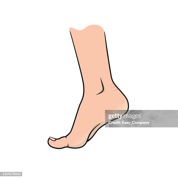 color vector illustration of children's activity coloring book pages with pictures of orange heel. - legs stock illustrations