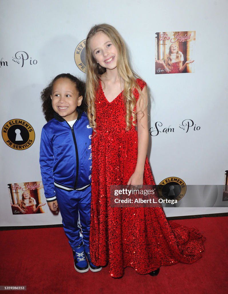 Sam Pio's Ice Skating Party Celebrating The Premiere Of Her Christmas Album "Be Joyful"