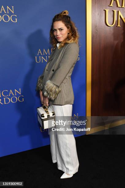 Bethany Joy Lenz attends the "American Underdog" Premiere at TCL Chinese Theatre on December 15, 2021 in Hollywood, California.