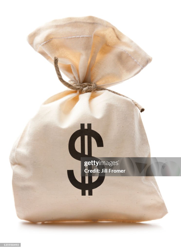 Bag of U.S. Cash Money