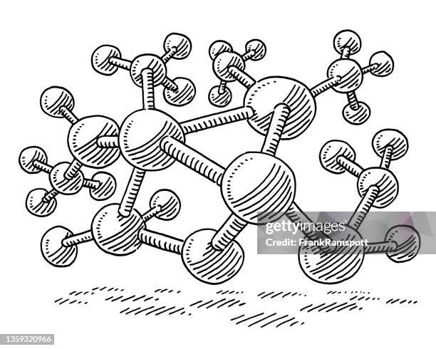Compound Draw Molecular Structure Sketch Photos and Premium High Res Pictures - Getty ...
