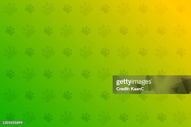 abstract colorful paw shapes design background. abstract paw shapes background.  animal abstract background. vector illustration stock illustration - dog line art stock illustrations