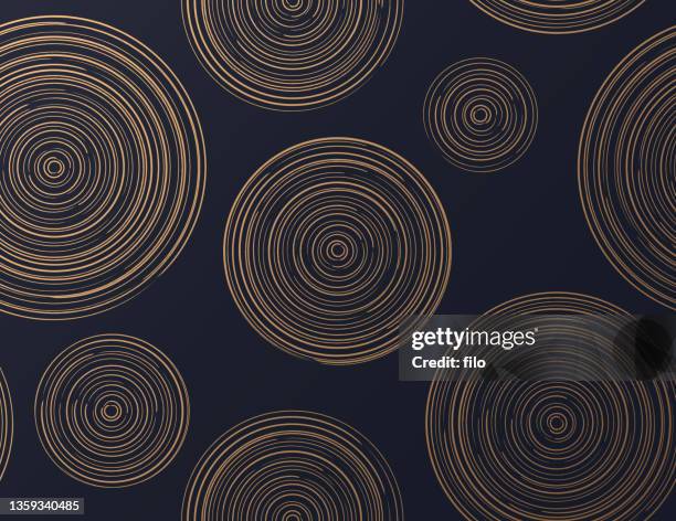 seamless golden abstract circles - swirl stock illustrations