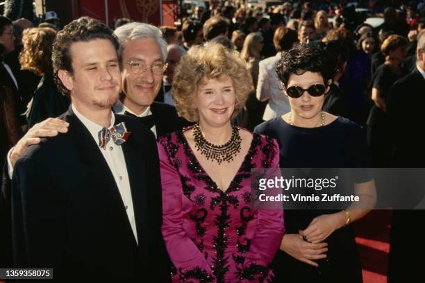 American television writer and producer Steven Bochco , his wife American actress Barbara Bosson, their daughter Melissa and Bochco's son Sean attend...