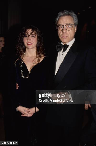 American actress and screenwriter Antonia Bogdanovich and her father, American film director and screenwriter Peter Bogdanovich attend the 45th...