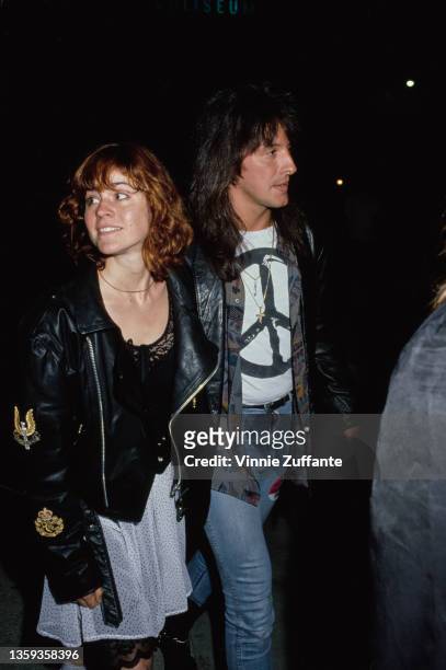 American actress Ally Sheedy and American guitarist Richie Sambora attend the 'Amnesty International Presents 'Human Rights Now!' Concert', held at...