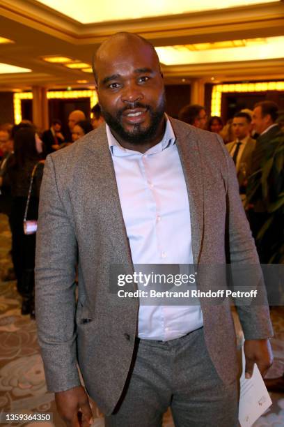 Boxer Jean-Marc Mormeck attends the Lunch in Honor of Jacques Seguela t Chinese Business Club on December 16, 2021 in Paris, France.
