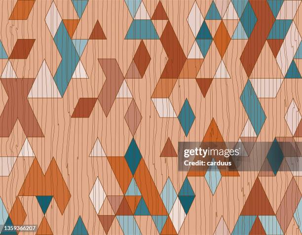 seamless  ethnic  wood  textured  pattern - laminated plastic stock illustrations