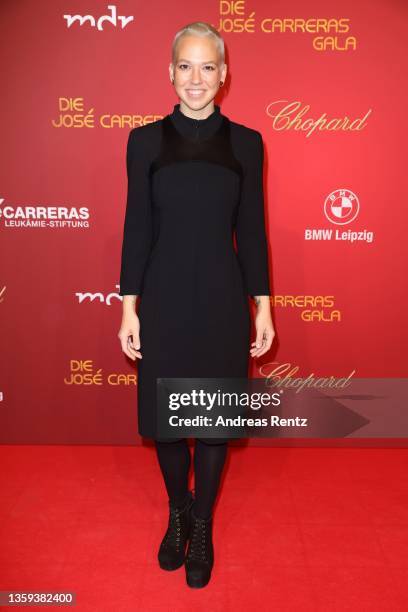 Stefanie Heinzmann attends the 27th Annual Jose Carreras Gala at Media City Leipzig on December 16, 2021 in Leipzig, Germany.