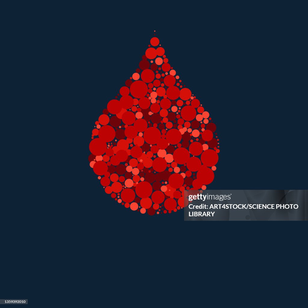 Hemophilia, conceptual illustration