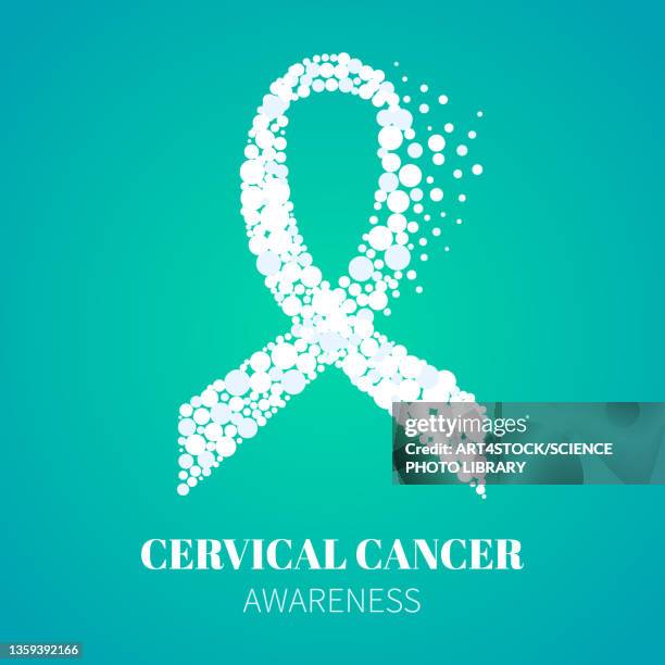 Cervical Health Ribbon Cervical Cancer Awareness Ribbon Photos and Premium High Res Pictures ...