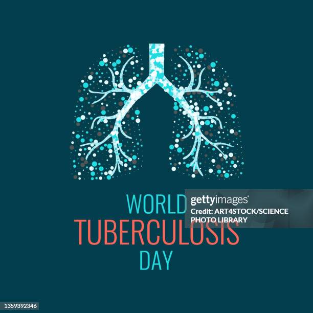 tuberculosis, conceptual illustration - lung disease stock illustrations
