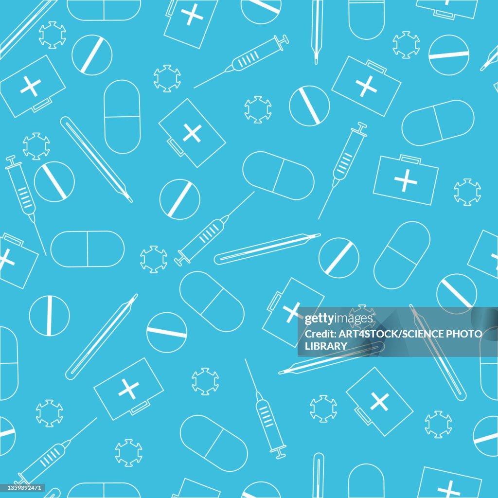 Med Pattern Medical Pattern Illustration High-Res Vector Graphic - Getty Images