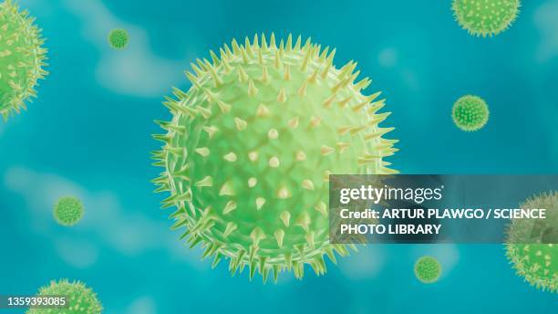 pollen in the air, illustration - flu season stock illustrations