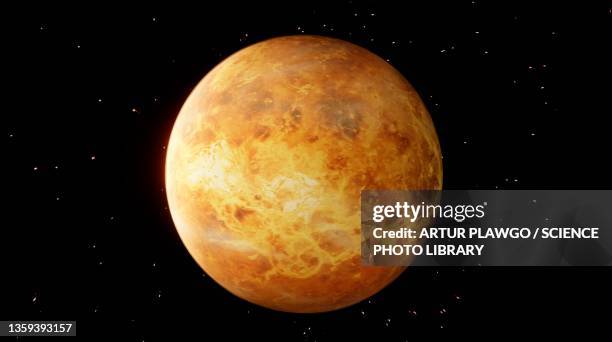 venus, illustration - venus atmosphere stock illustrations