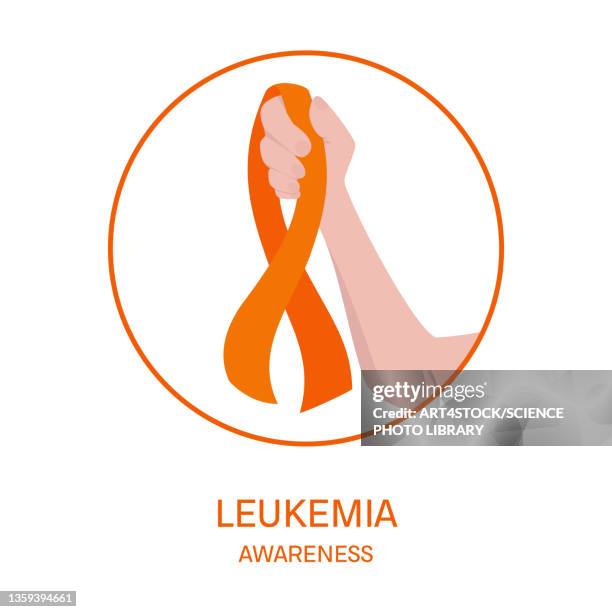 Eukemia Ribbon 123 Ribbon Color For Leukemia Stock Photos, High-Res Pictures, and ...