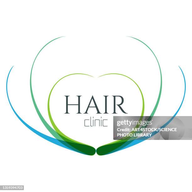 hair clinic, conceptual illustration - hair follicle stock illustrations