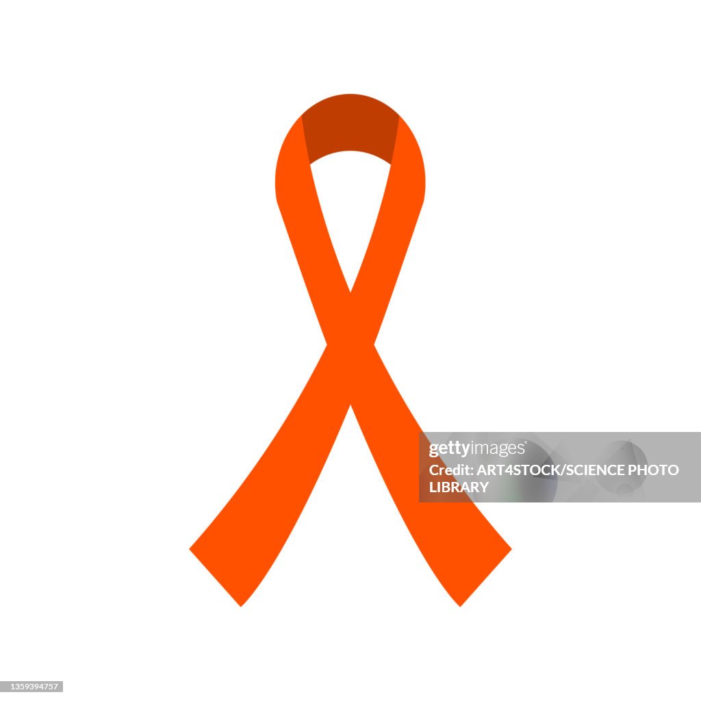 Multiple Sclerosis Ribbon Conceptual Illustration High-Res Vector ...