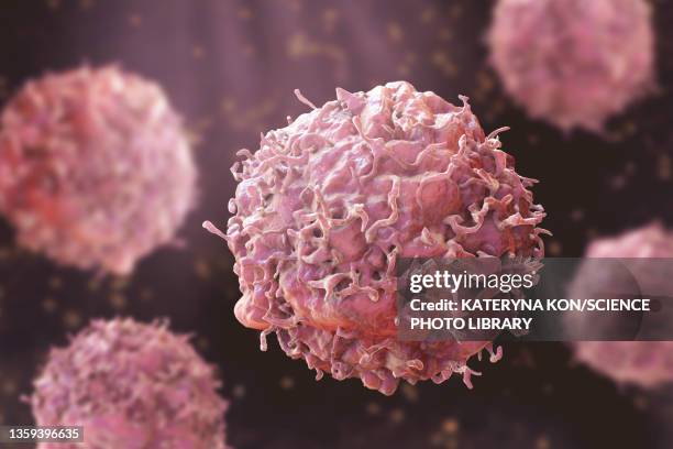 cancer cells, illustration - cancer stock-grafiken, -clipart, -cartoons und -symbole