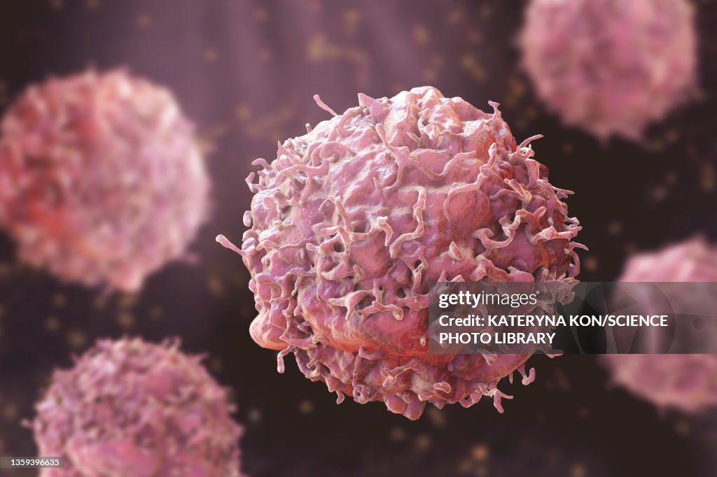 Cancer cells, illustration