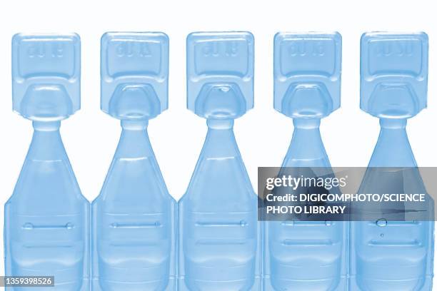 single dose eye drop vials - ophthalmologist stock pictures, royalty-free photos & images