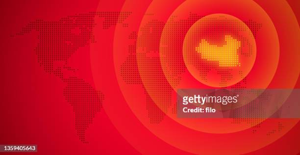 stockillustraties, clipart, cartoons en iconen met china world map background - chinese culture