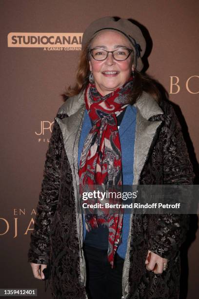 Catherine Frot attends the "En attendant Bojangles" Premiere at Pathe Opera on December 16, 2021 in Paris, France.