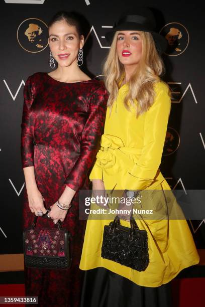 Alida Boer and Tania Ruiz Eichelmann attend The Paez Mesal Of Art 2020 at David Rubenstein Atrium on December 15, 2021 in New York City.